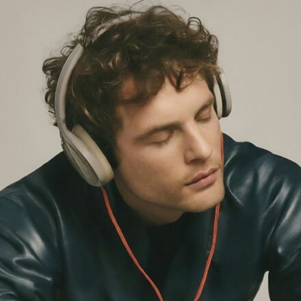 Man Immersed in Music